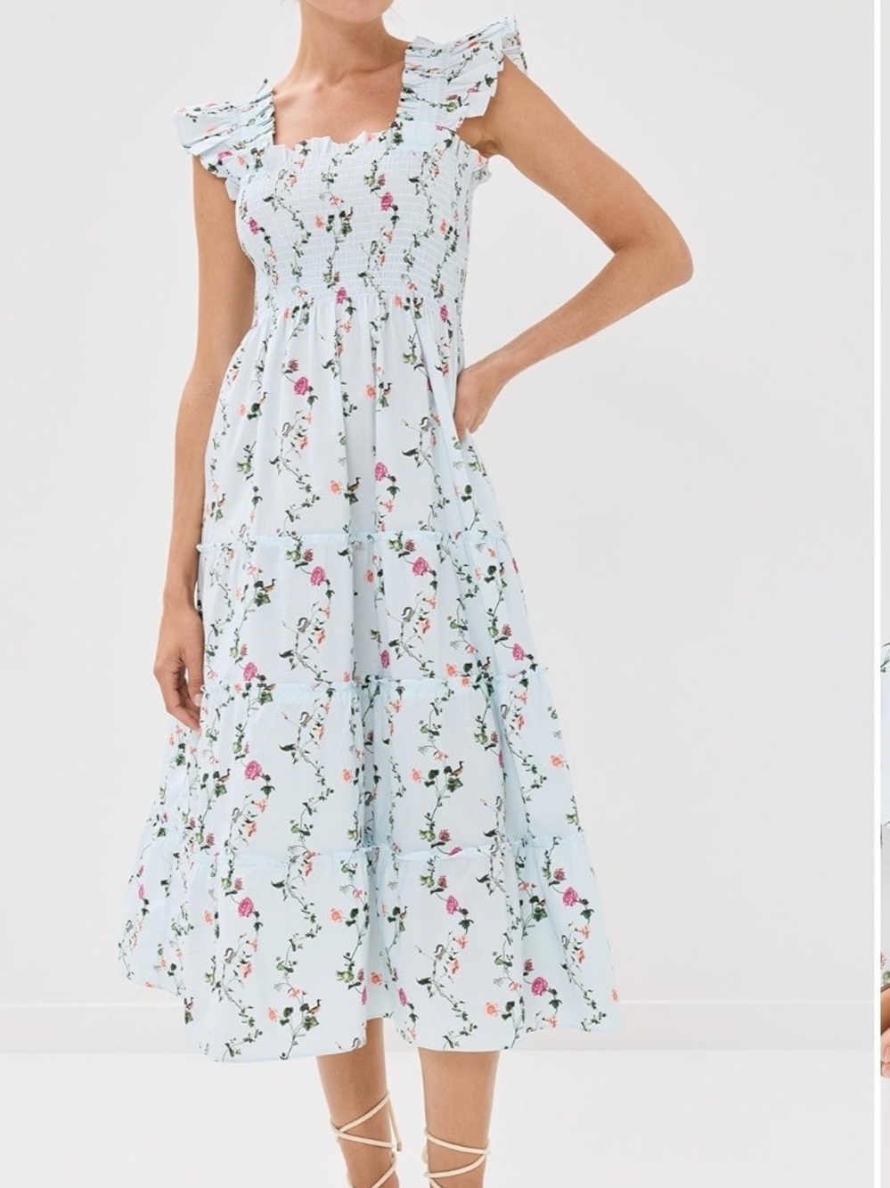 Hill House home the ellie  nap dress in pond floral